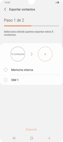 Pulsa el nombre de la tarjeta SIM.