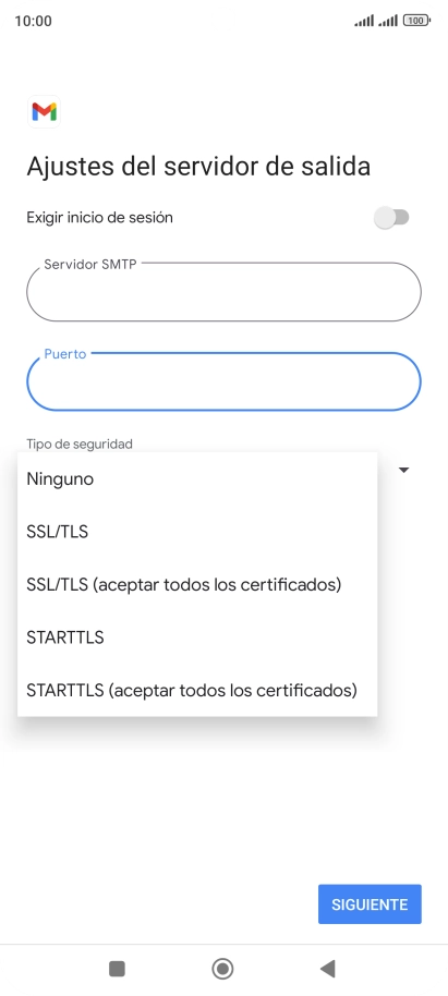 Pulsa Ninguno.