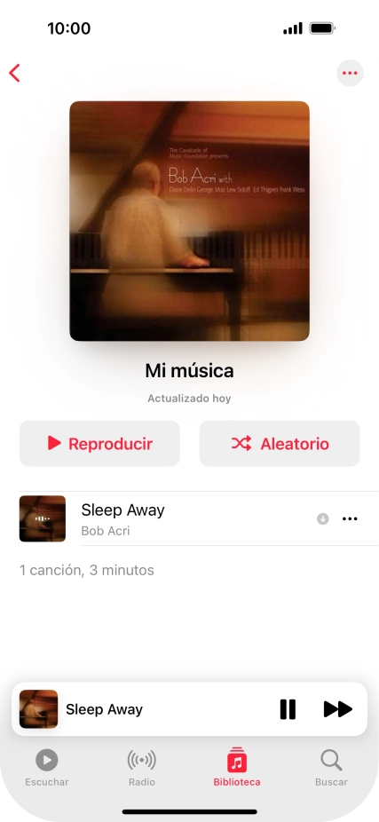 Pulsa el título de la canción.