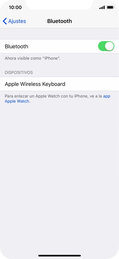 Pulsa el dispositivo Bluetooth deseado y sigue las indicaciones de la pantalla para vincular el dispositivo al teléfono.