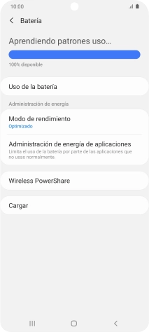 Pulsa Modo de rendimiento.