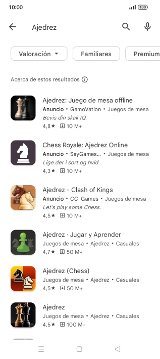 Pulsa la app deseada.