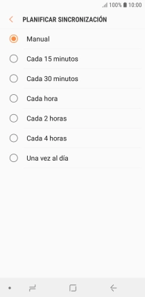 Pulsa el ajuste deseado.