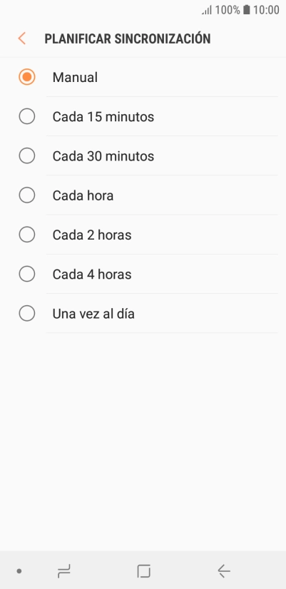 Pulsa el ajuste deseado.