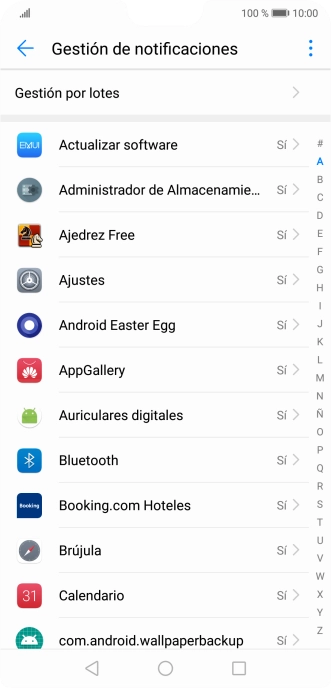Pulsa la app deseada.