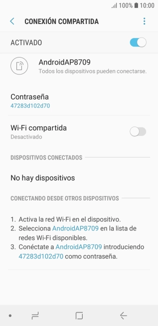 Pulsa la tecla de inicio para terminar y regresar a la pantalla de inicio.