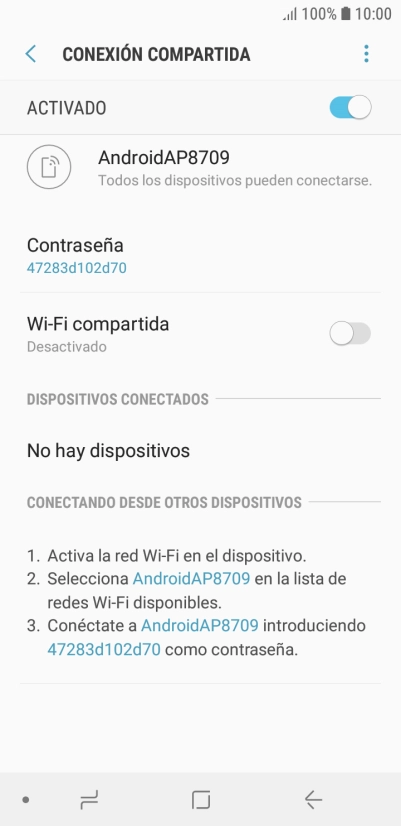 Pulsa la tecla de inicio para terminar y regresar a la pantalla de inicio.