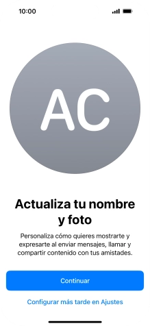 Pulsa Continuar.