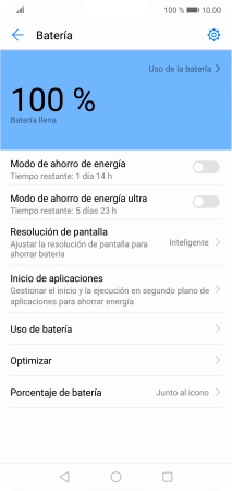 Pulsa el indicador junto al ajuste deseado para activar la función.