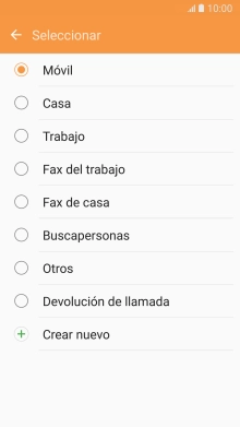 Pulsa el tipo de número deseado.