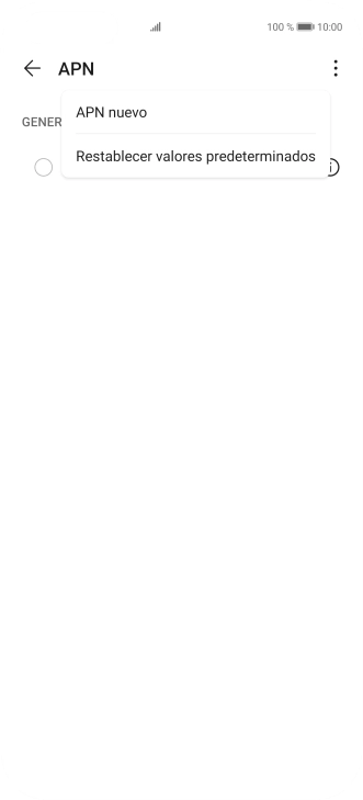Pulsa APN nuevo.
