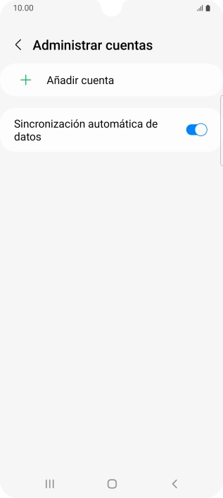 Pulsa Añadir cuenta.