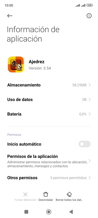 Pulsa la tecla de inicio para terminar y regresar a la pantalla de inicio.