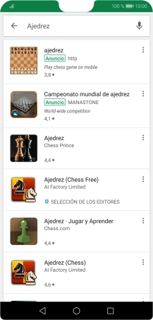 Pulsa la app deseada.