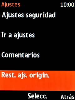 Selecciona Rest. ajs. origin..
