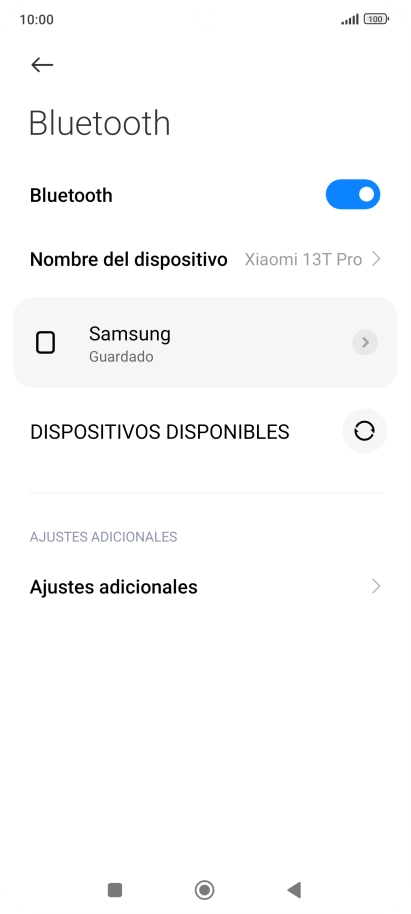 Pulsa la tecla de inicio para terminar y regresar a la pantalla de inicio.