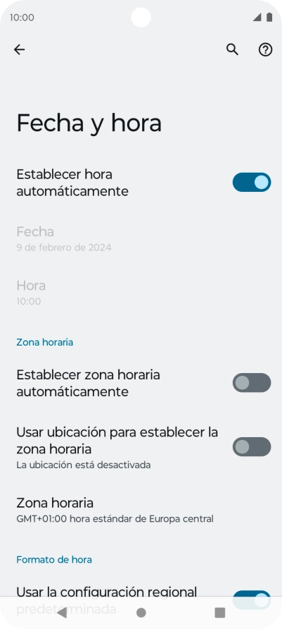 Pulsa el indicador junto a 