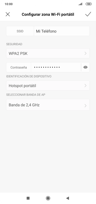 Pulsa en el campo junto a 