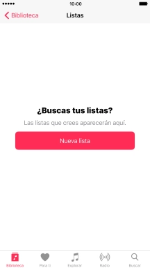 Pulsa Nueva lista.