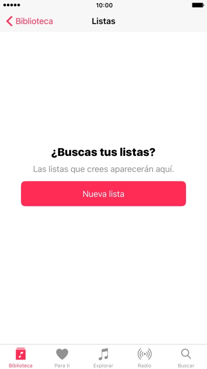 Pulsa Nueva lista.