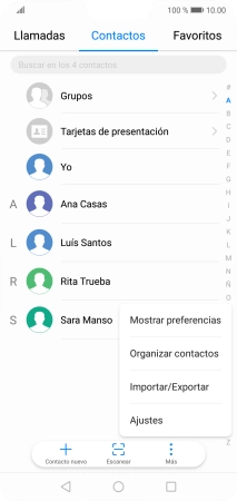 Pulsa Importar/Exportar.