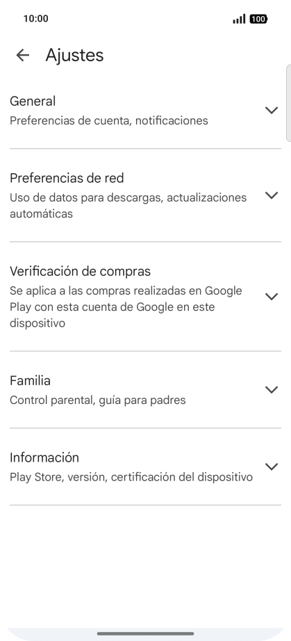 Pulsa Preferencias de red.