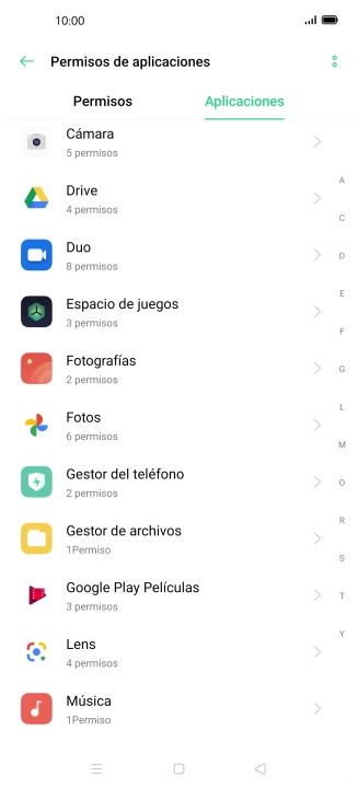 Pulsa la app deseada.