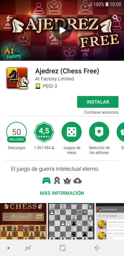 Pulsa INSTALAR y sigue las indicaciones de la pantalla para instalar la app.