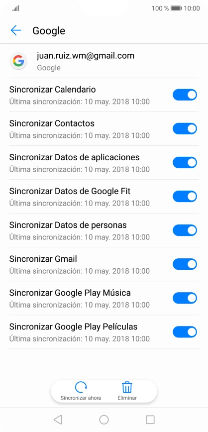Pulsa la tecla de inicio para terminar y regresar a la pantalla de inicio.