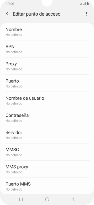 Pulsa Nombre.