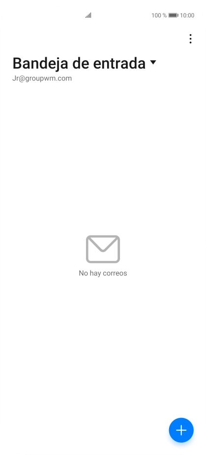 Pulsa la lista desplegable de las cuentas de correo electrónico.