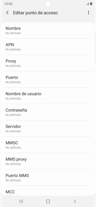 Pulsa Nombre.