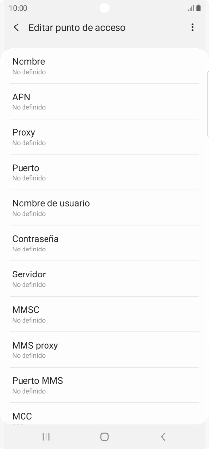Pulsa Nombre.