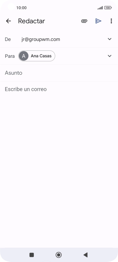 Pulsa Asunto e introduce el asunto deseado.