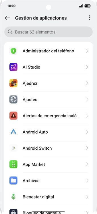Pulsa la app deseada.