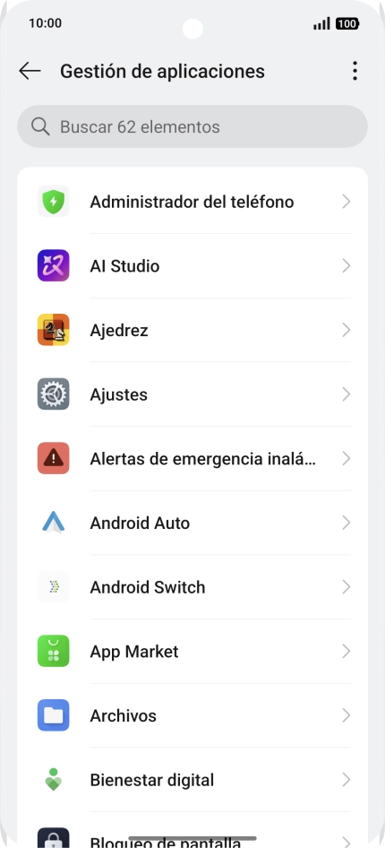 Pulsa la app deseada.
