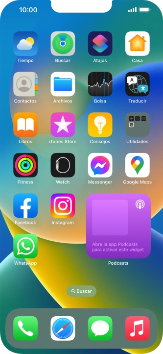 Si utilizas un grupo de widgets: Desliza el dedo hacia arriba o hacia abajo sobre el grupo para seleccionar el widget deseado.
