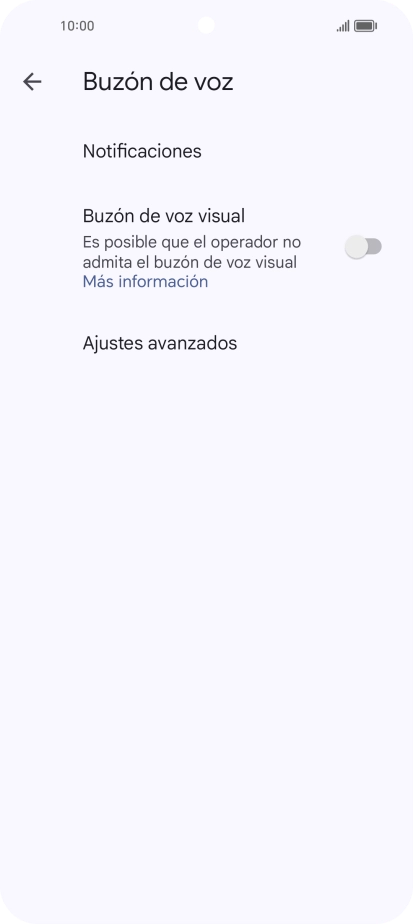 Pulsa Ajustes avanzados.