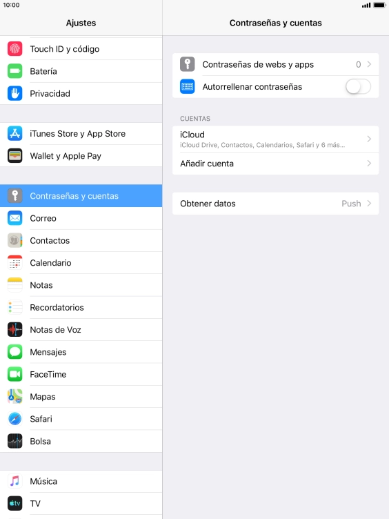 Pulsa Añadir cuenta.