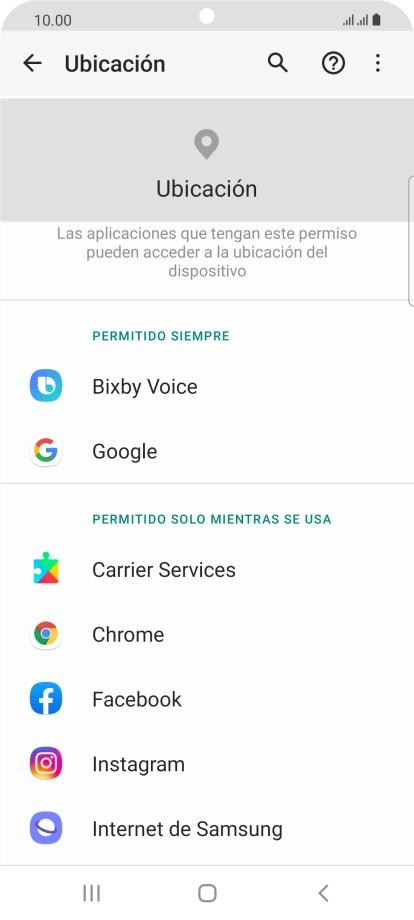 Pulsa la app deseada.