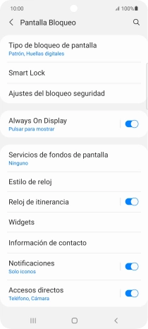 Pulsa Tipo de bloqueo de pantalla e introduce el código de seguridad extra que has creado anteriormente.