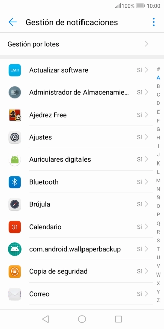 Pulsa la app deseada.