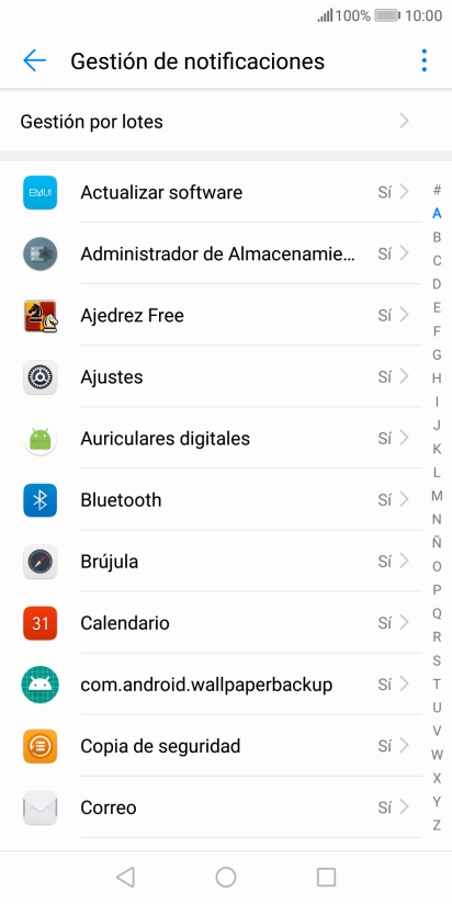 Pulsa la app deseada.