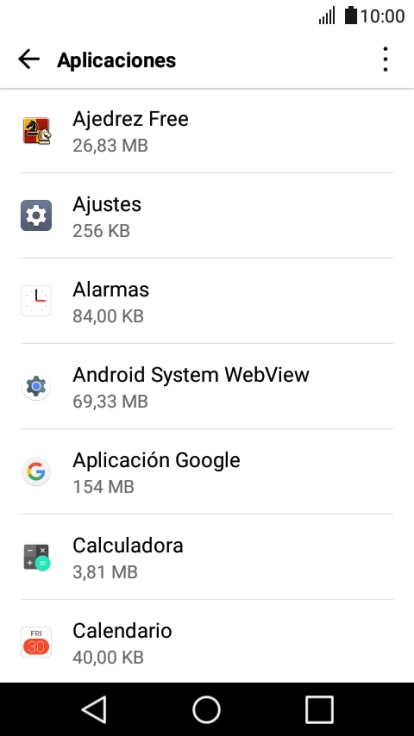 Pulsa la app deseada.