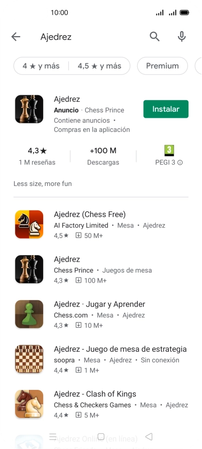Pulsa la app deseada.