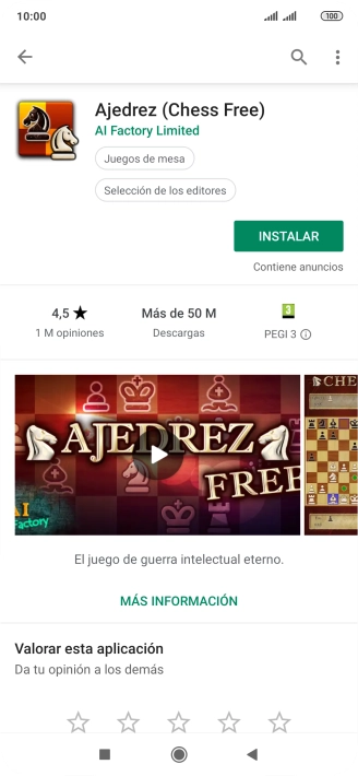 Pulsa INSTALAR y sigue las indicaciones de la pantalla para instalar la app.