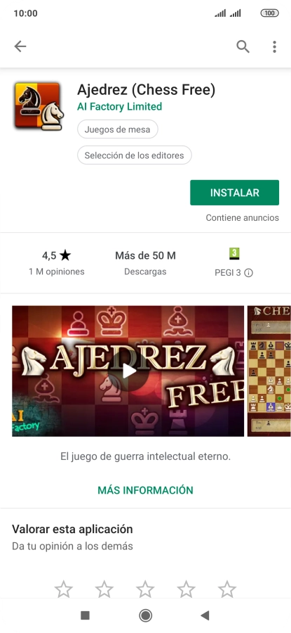 Pulsa INSTALAR y sigue las indicaciones de la pantalla para instalar la app.