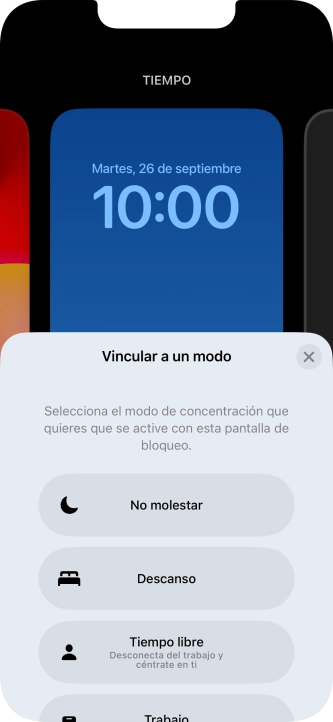 Pulsa un modo de concentración.