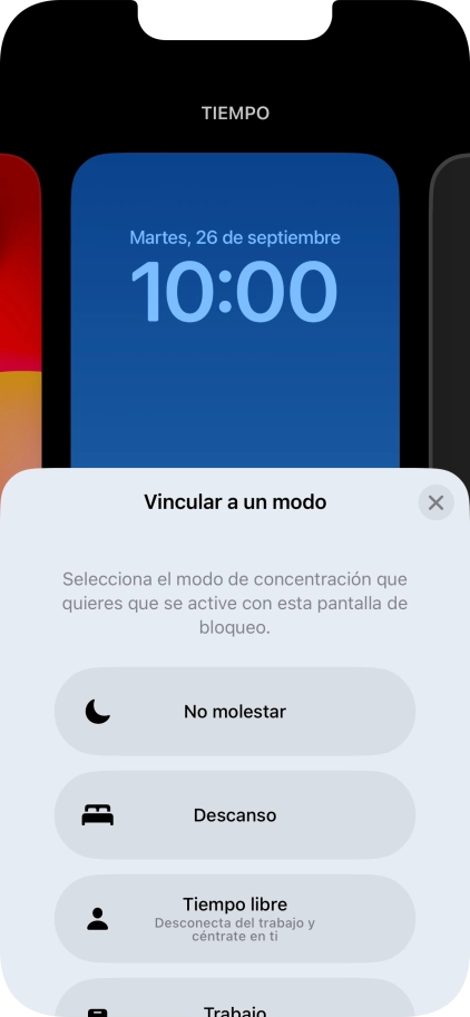 Pulsa un modo de concentración.