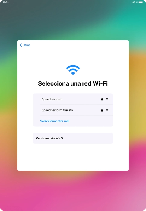 Pulsa la red wifi deseada.